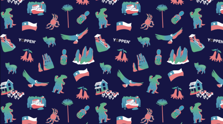 Blog - YOPPEN - Típico chileno ¡Conoce nuestro Pattern de ilustraciones de Chile! diseño chileno lugares de chile