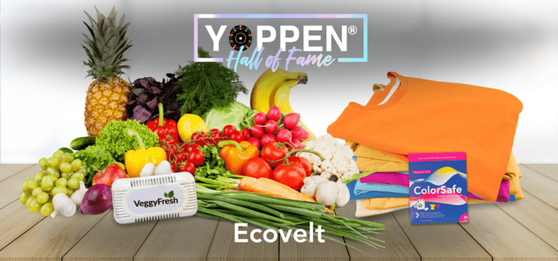 Textiles, frutas y verduras con productos Ecovelt YOPPEN's Hall of Fame